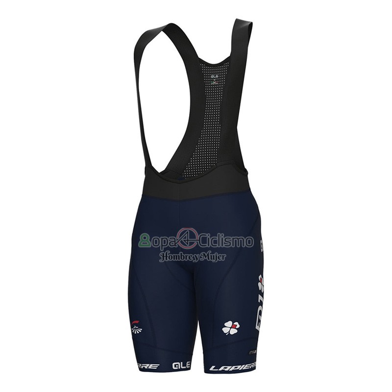 Groupama FDJ Ropa Ciclismo Culotte Corto 2023 Mangas Cortas Negro Violeta